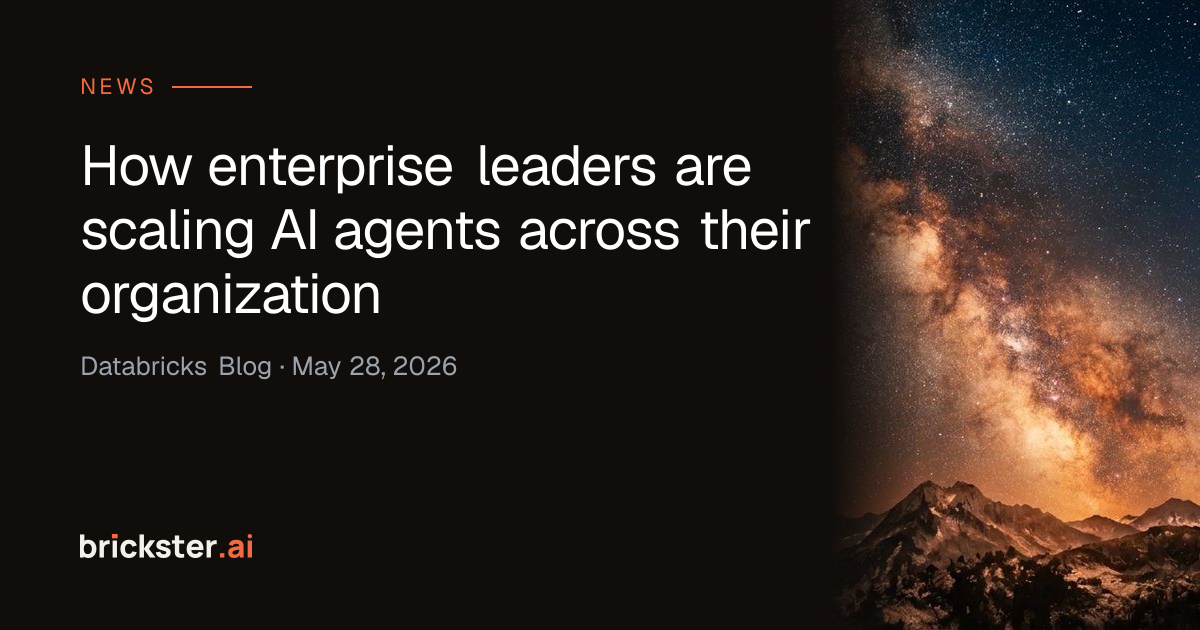 How enterprise leaders are scaling AI agents across their organization ...