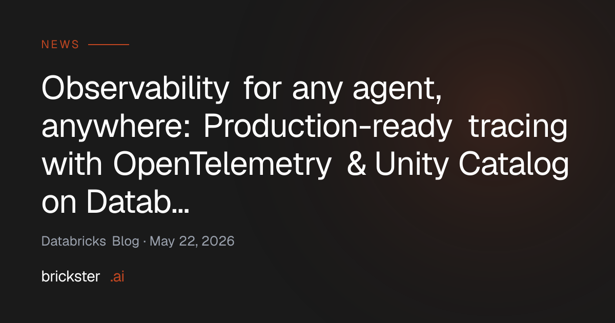 Observability for any agent, anywhere: Production-ready tracing with ...